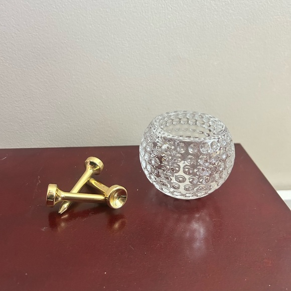 PartyLite Tee Off Golf Ball Votive Holder - Picture 3 of 4